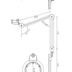 Alternative view of לופה לד 7 אינץ עם דימר דגם 9006LED-178