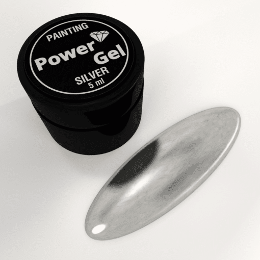 ג'ל ציור - POWER GEL בצבע כסף