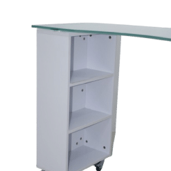 Alternative view of שולחן זכוכית 438G לבן