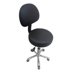 כיסא עגול עם משענת דגם MS016 שחור